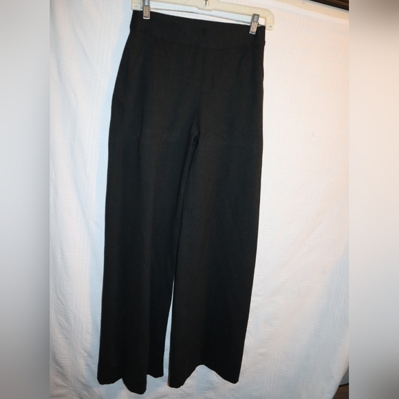 New SPANX 20385Q Perfect Wide Leg in Charcoal Heather Ponte Pants - Picture 3 of 12